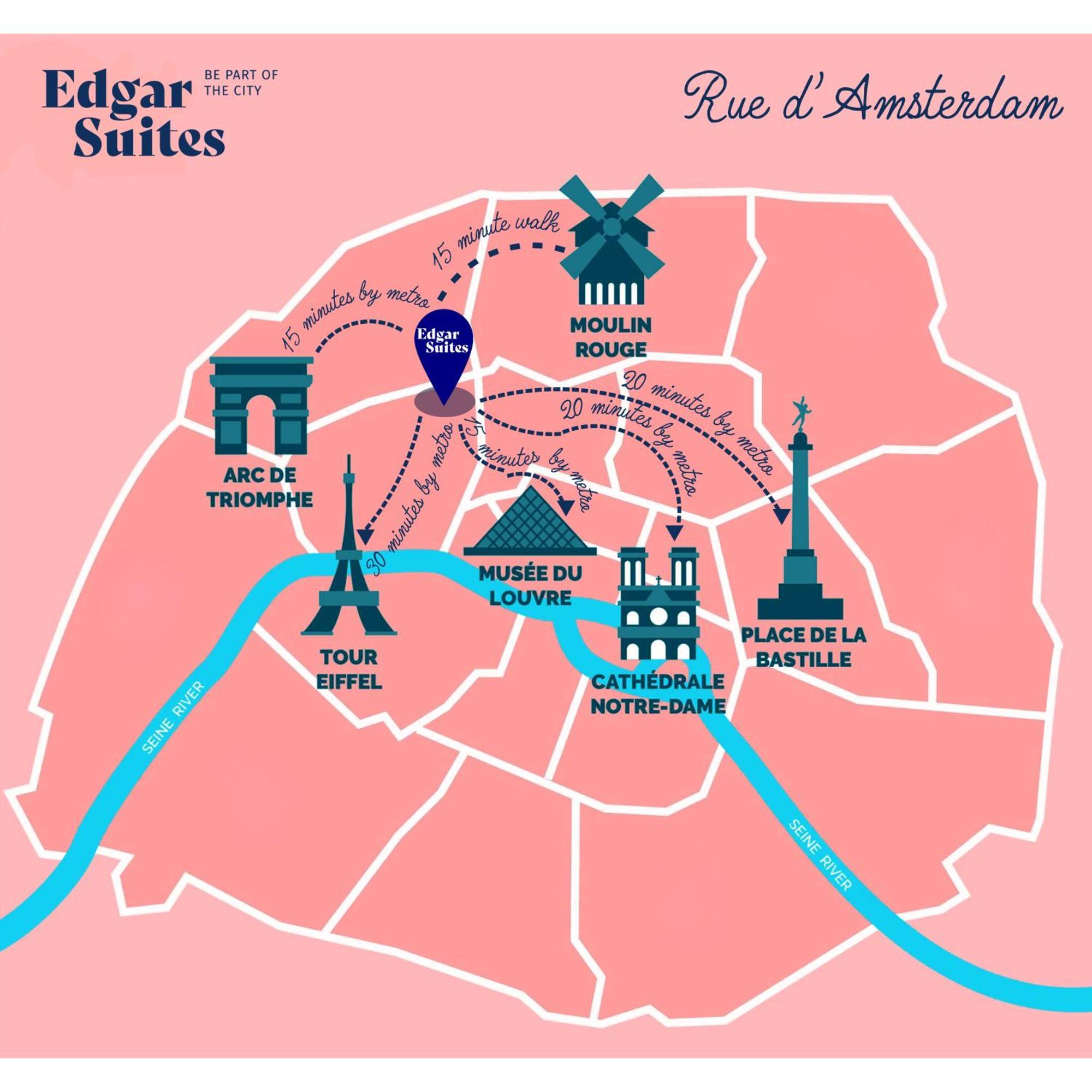 Edgar Suites Saint-Lazare - Amsterdam Paris Luaran gambar